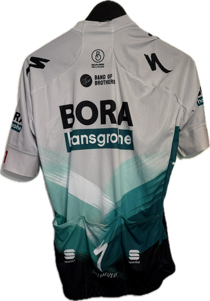 Sportful Radsport Trikot – Grau / Türkis / Schwarz | Größe L | Herren Slim Fit | Polyester (Mesh)