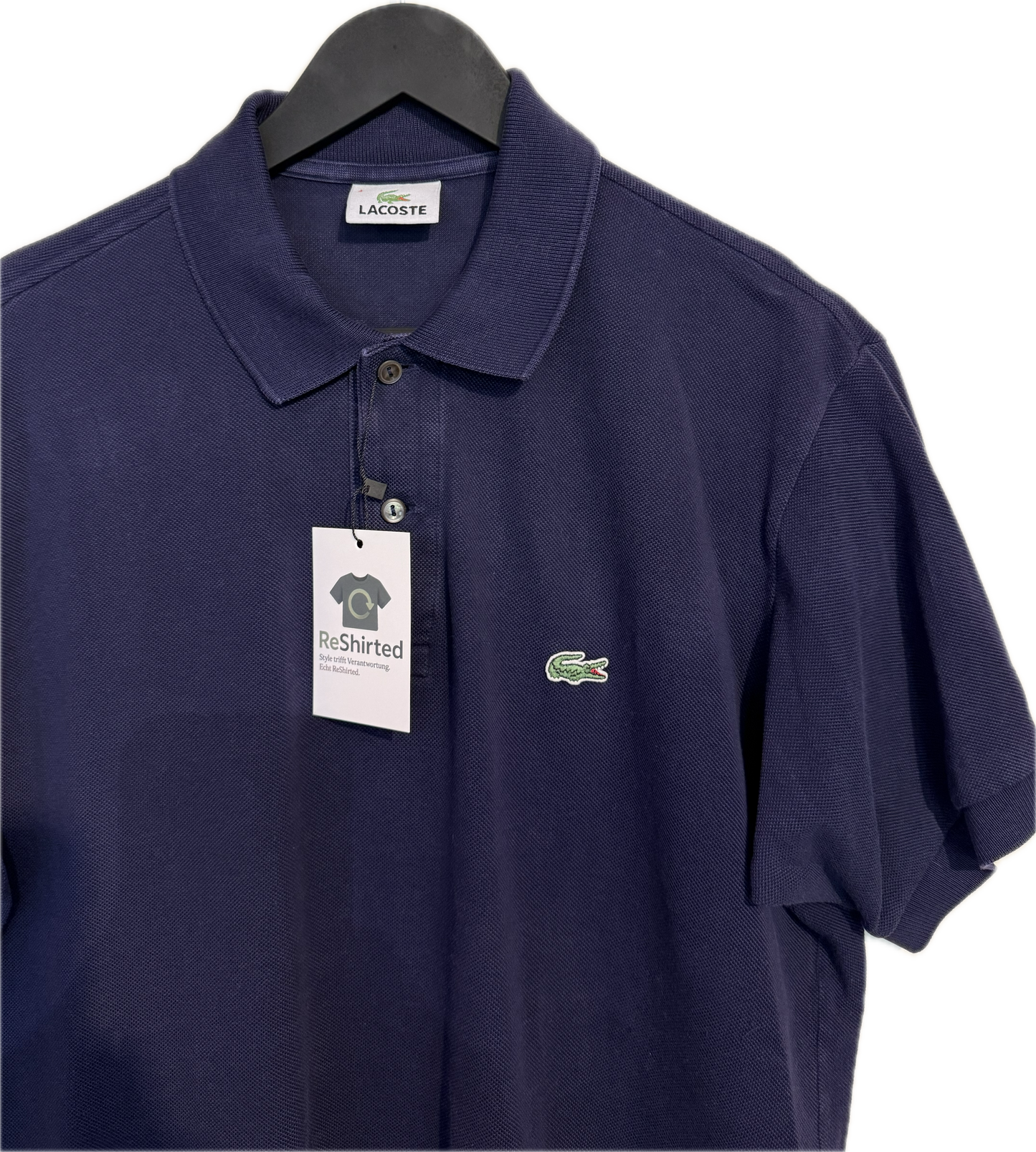 Lacoste Polohemd – Navy | Größe 4 (M) | Herren Kurzarm | 100 % Baumwolle