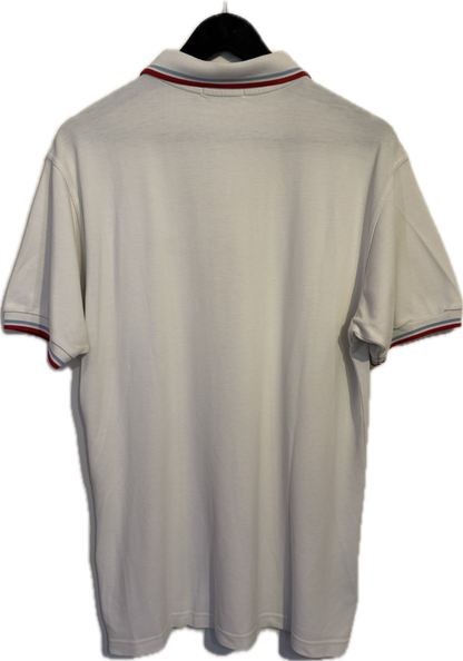 Fred Perry Polo – Weiß | Größe M | Herren Kurzarm | Baumwolle Piqué