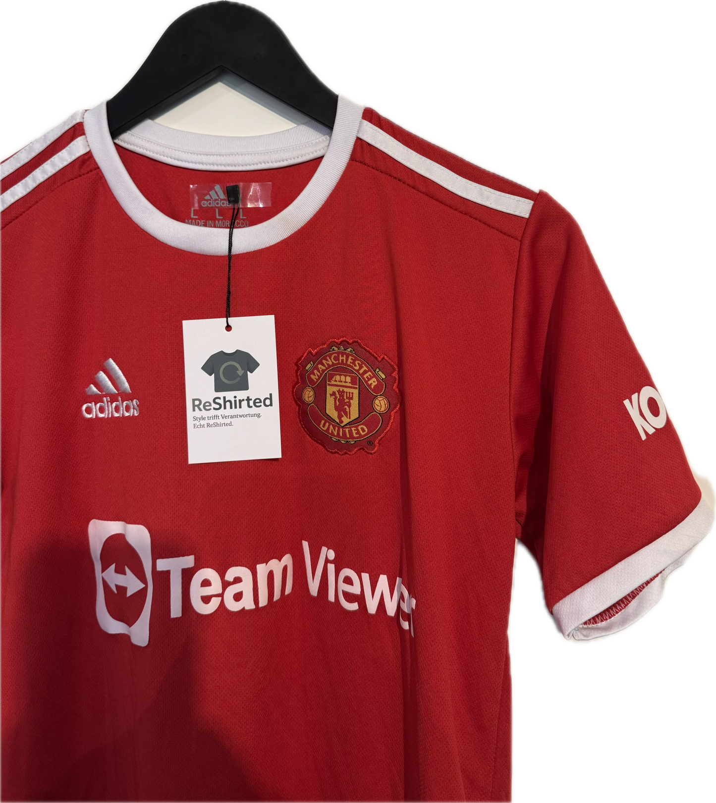 Adidas Manchester United Heimtrikot – Ronaldo #7 | Größe L | Herren | Rot-Weiß