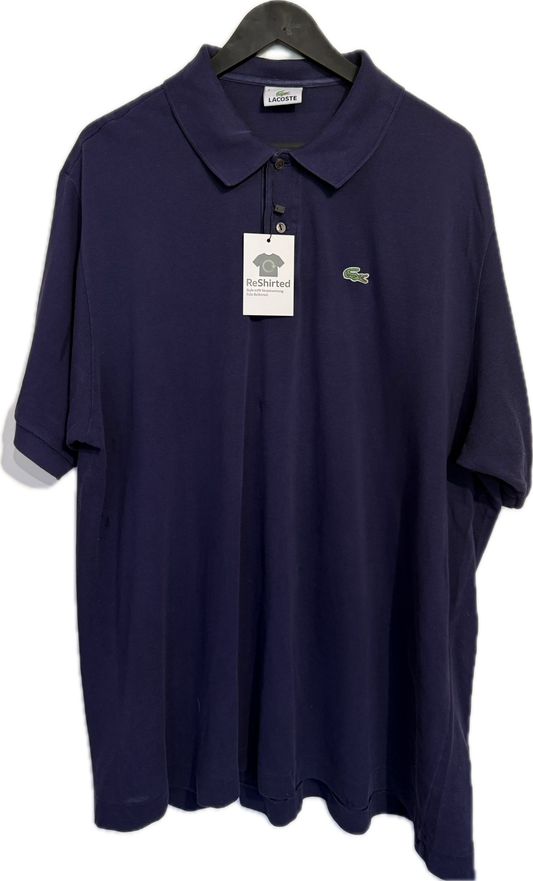 Lacoste Poloshirt – Dunkelblau | Größe 8 (3XL) | Herren Regular Fit | 100 % Baumwolle