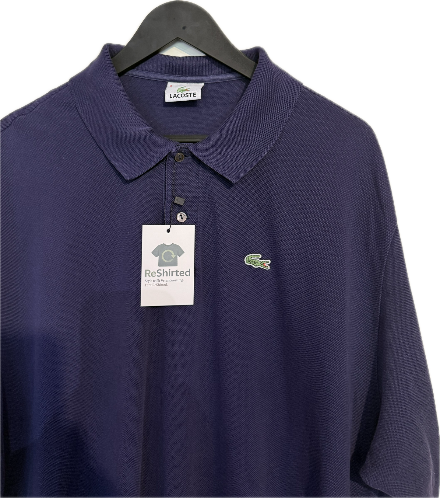 Lacoste Poloshirt – Dunkelblau | Größe 8 (3XL) | Herren Regular Fit | 100 % Baumwolle