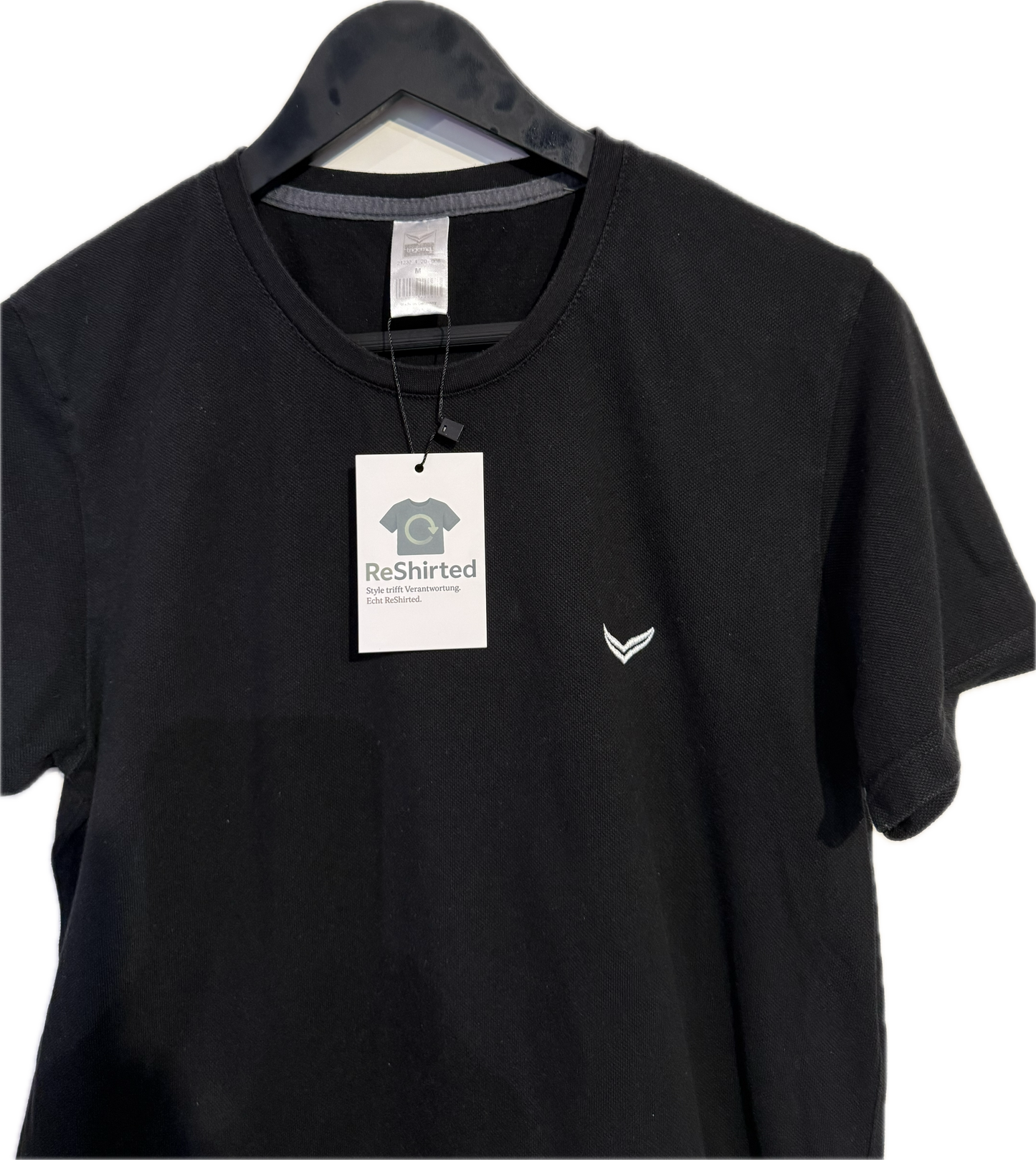 Trigema T-Shirt – Schwarz | Größe M | Herren Regular Fit | 100 % Baumwolle