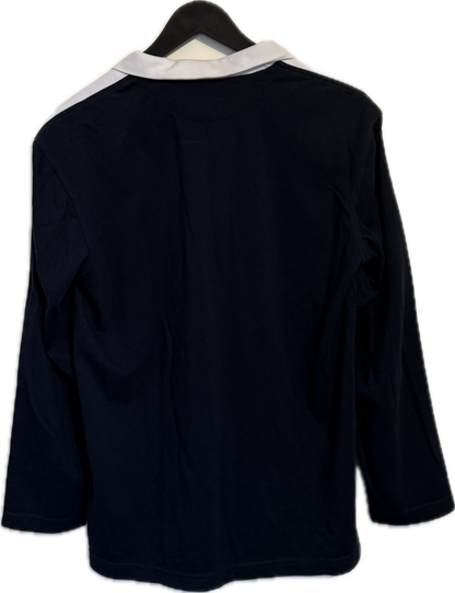 van Laack Longsleeve – Navy/Weiß | Größe M | Unisex | Lufthansa First Class Edition
